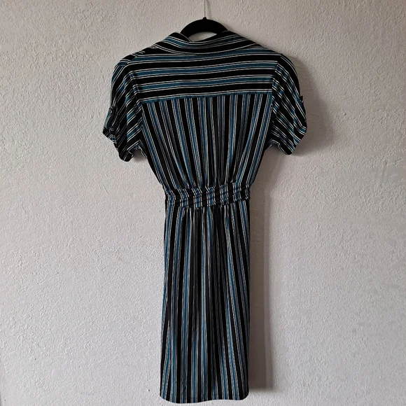 EnFocus Studio Striped Teal Dress - Picture 7 of 7